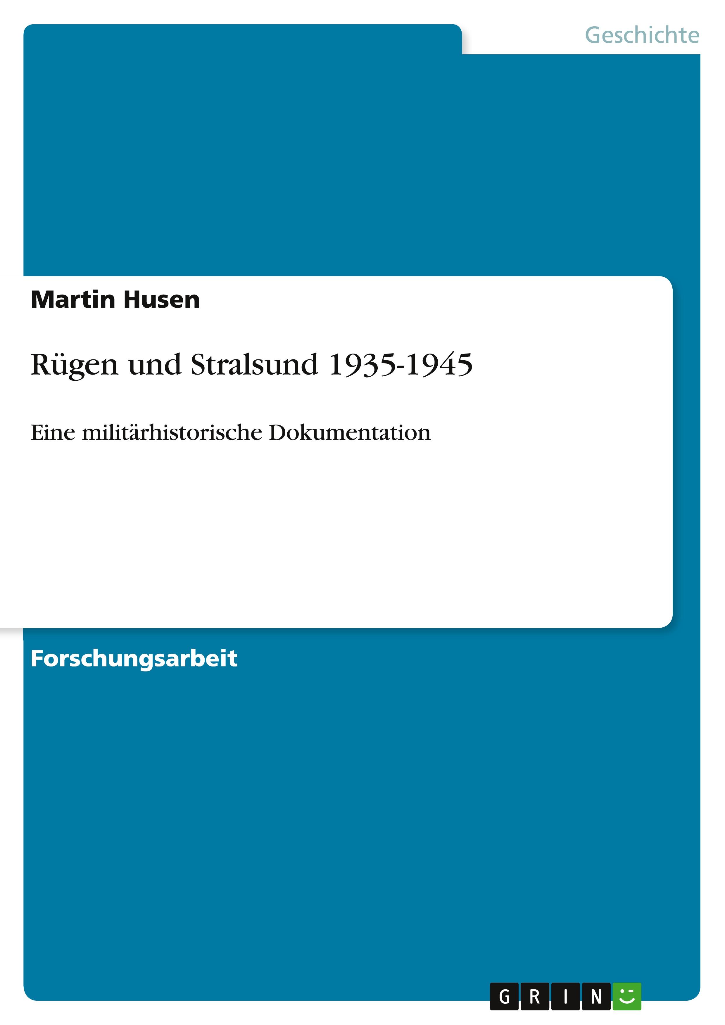 Vorderes Coverbild Rügen und Stralsund 1935-1945