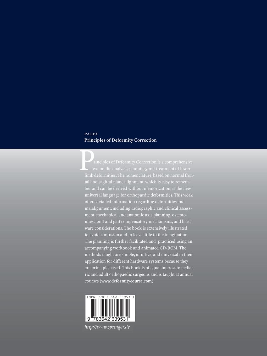 Rückseitencover Principles of Deformity Correction