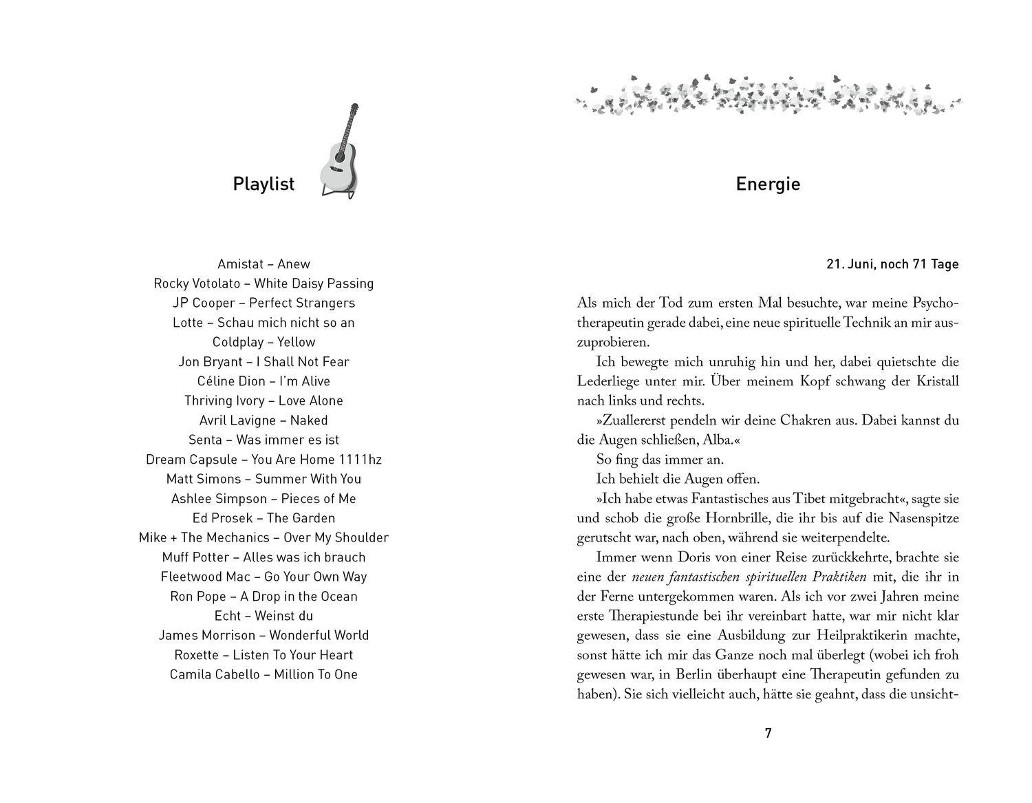 Beispielinhalt (Bild) Du hast noch einen Sommer, sagt der Tod