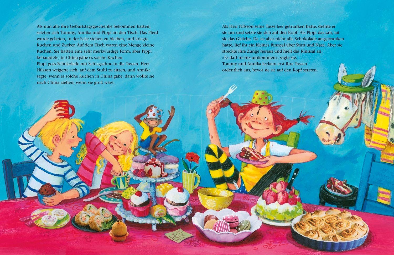 Beispielinhalt (Bild) Das große Buch von Pippi Langstrumpf