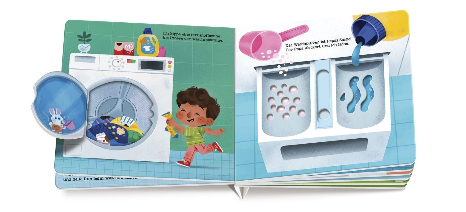 Beispielinhalt (Bild) Ich helfe mit! Wäsche waschen