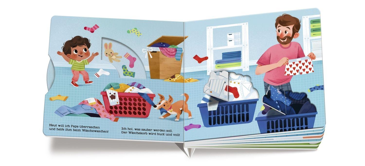 Beispielinhalt (Bild) Ich helfe mit! Wäsche waschen