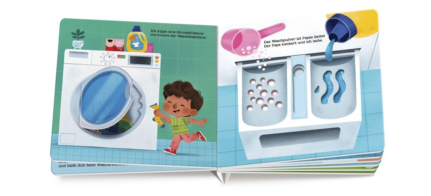 Beispielinhalt (Bild) Ich helfe mit! Wäsche waschen