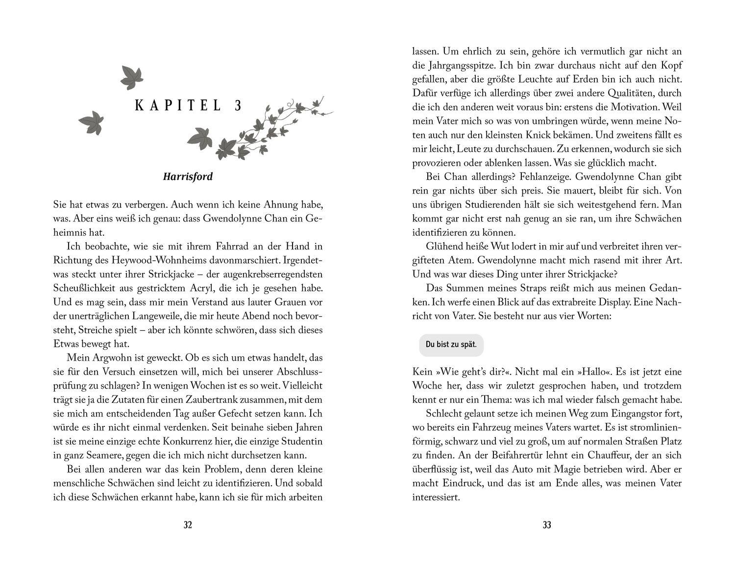 Beispielinhalt (Bild) Seamere College 1. Strange Familiars