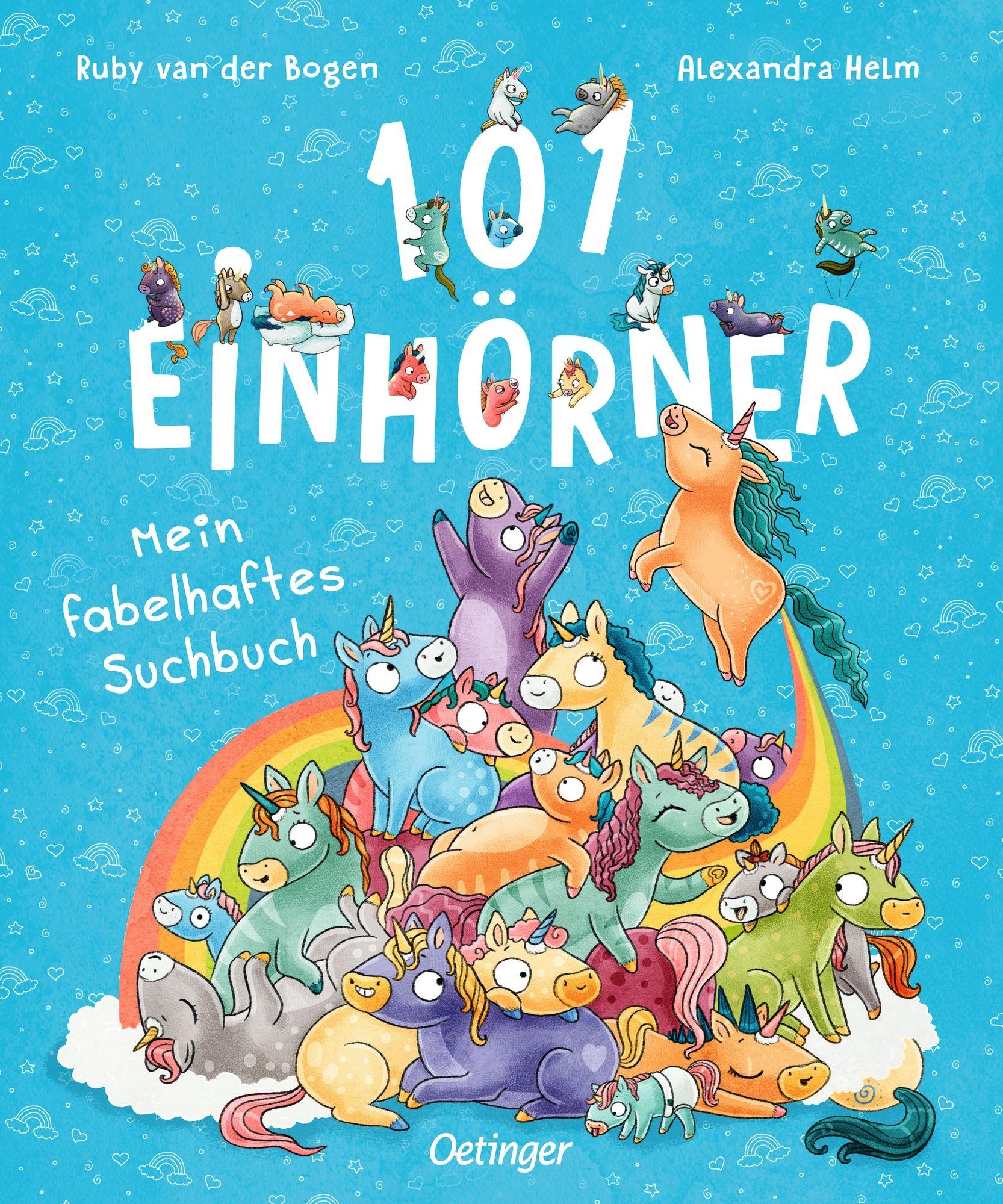 Vorderes Coverbild 101 Einhörner. Mein fabelhaftes Suchbuch