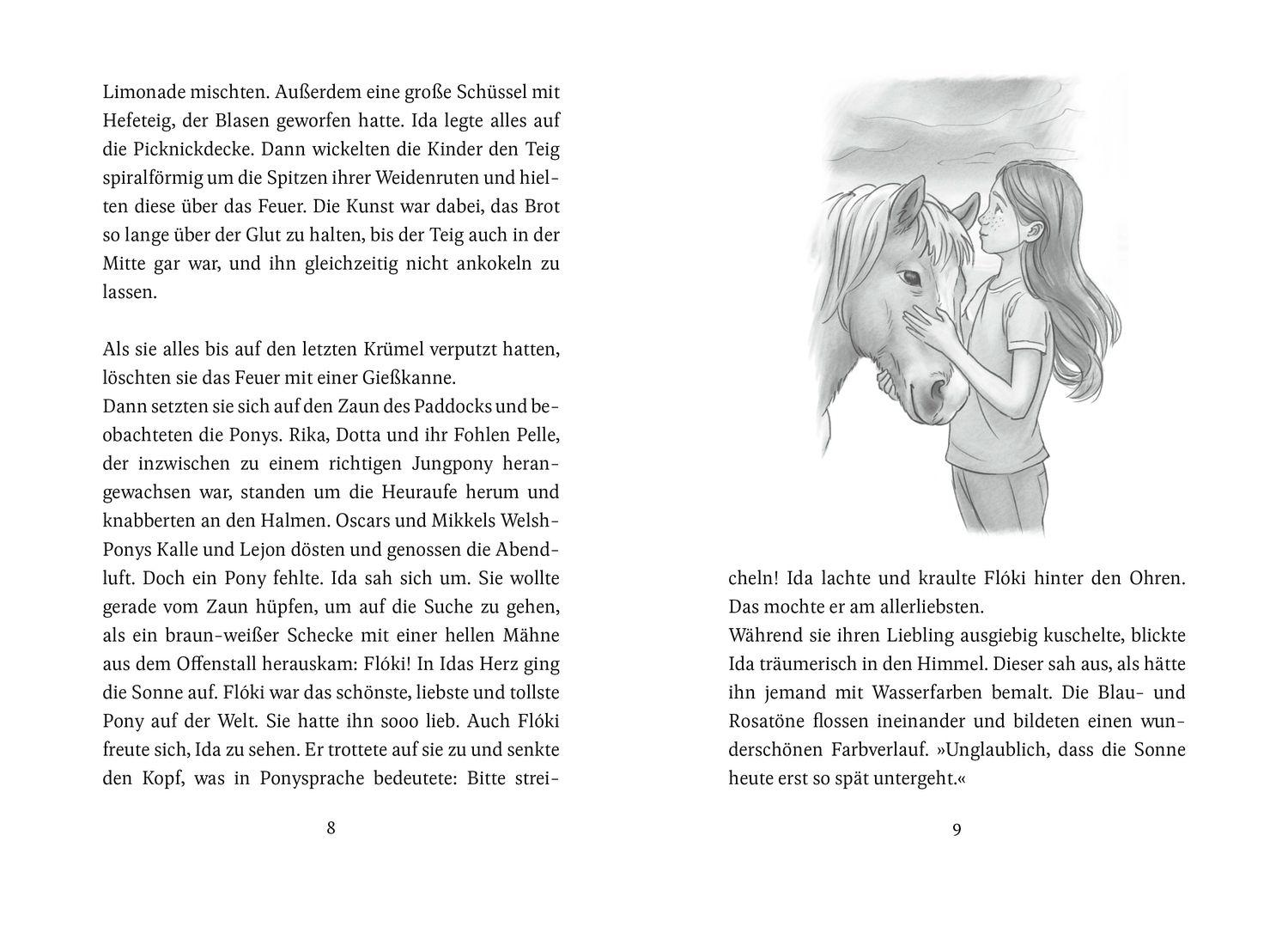 Beispielinhalt (Bild) Die Ponys von Lillasund 4. Das Mittsommer-Turnier