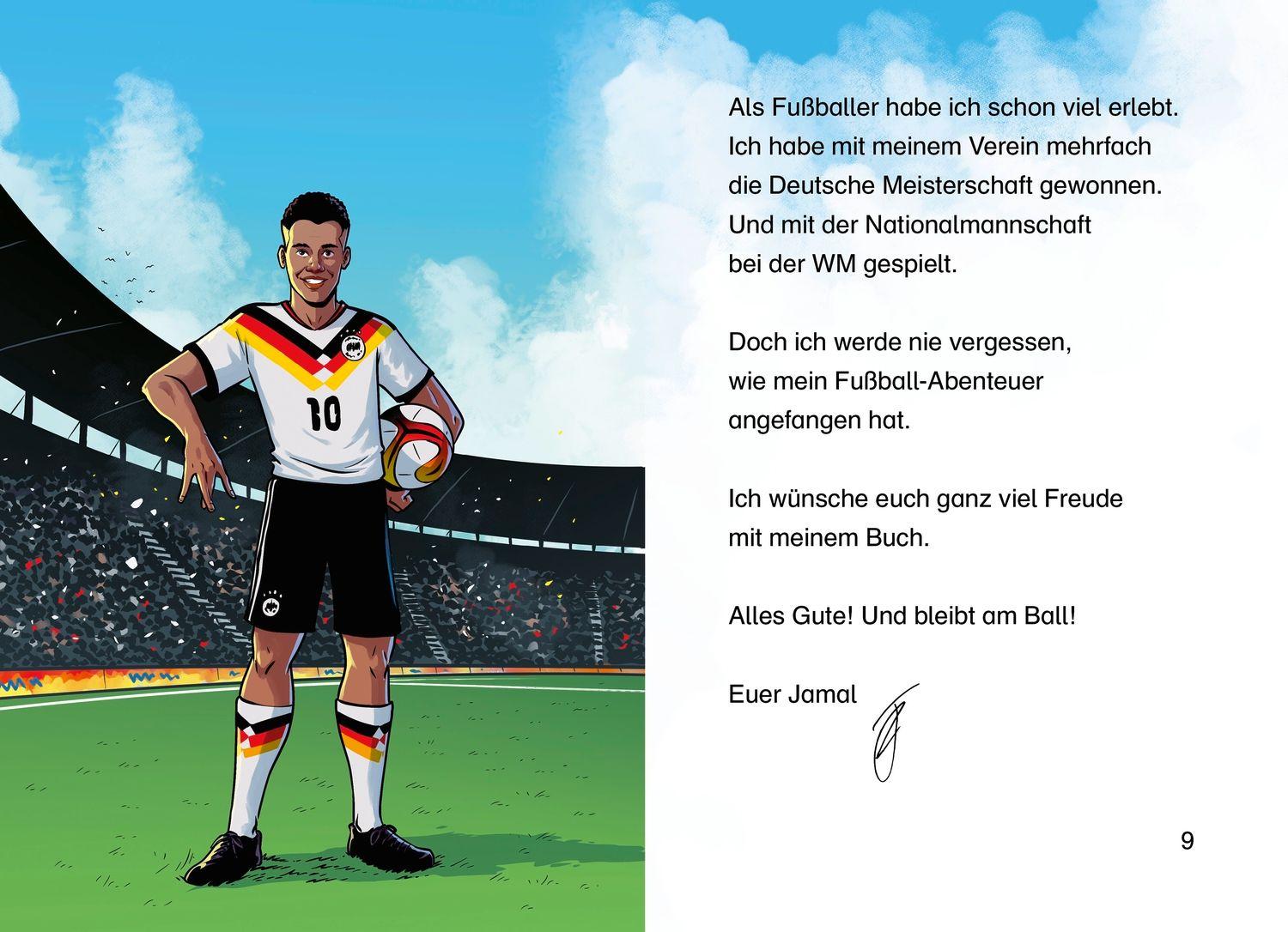 Beispielinhalt (Bild) Jamal Musiala. Mein Fußball-Abenteuer beginnt