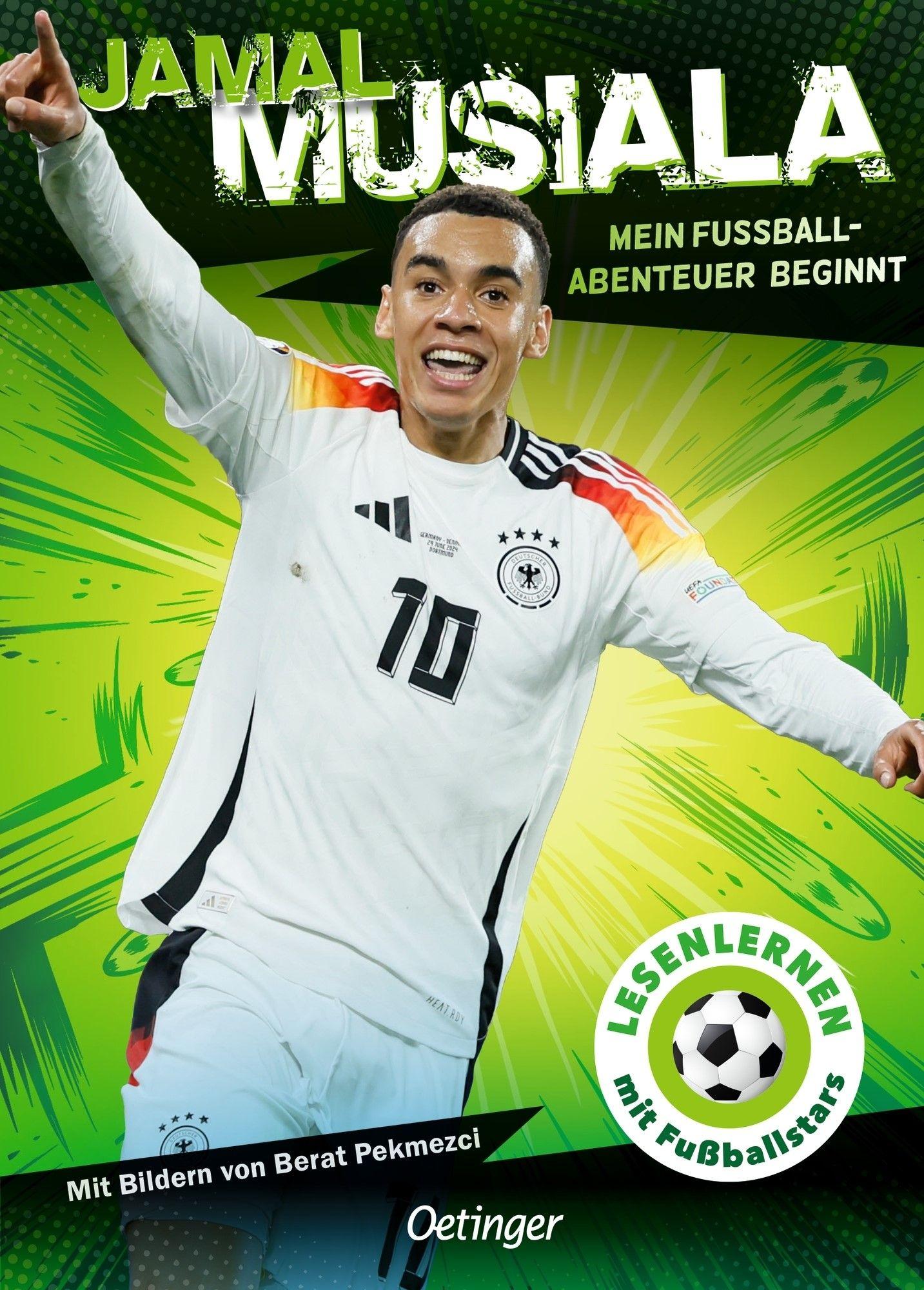 Vorderes Coverbild Jamal Musiala. Mein Fußball-Abenteuer beginnt