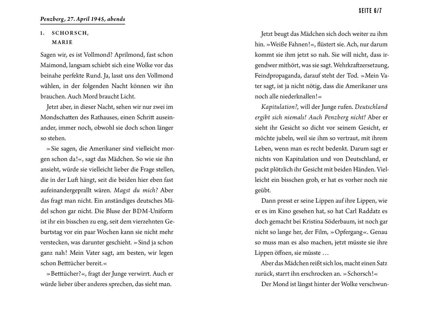 Beispielinhalt (Bild) Dunkelnacht