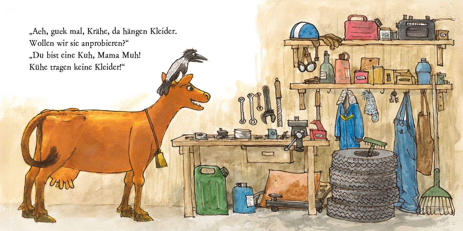 Beispielinhalt (Bild) Mama Muh verkleidet sich