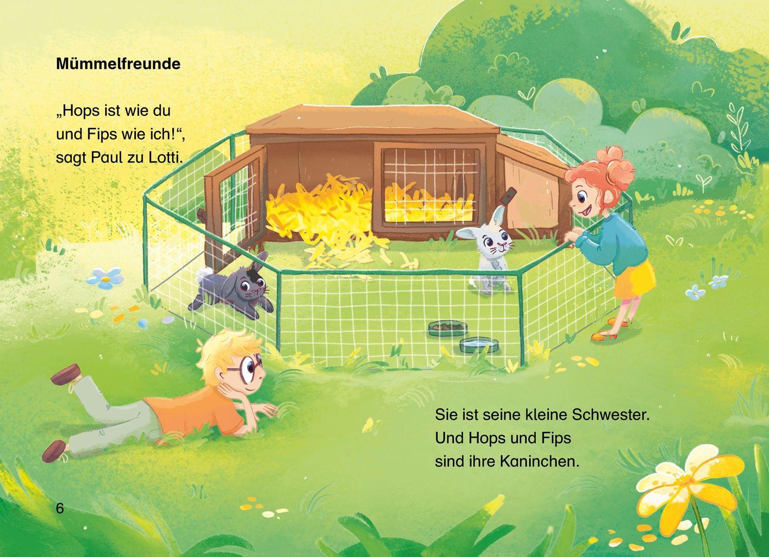 Beispielinhalt (Bild) Mein supersüßes Haustier. Hops und Fips reißen aus