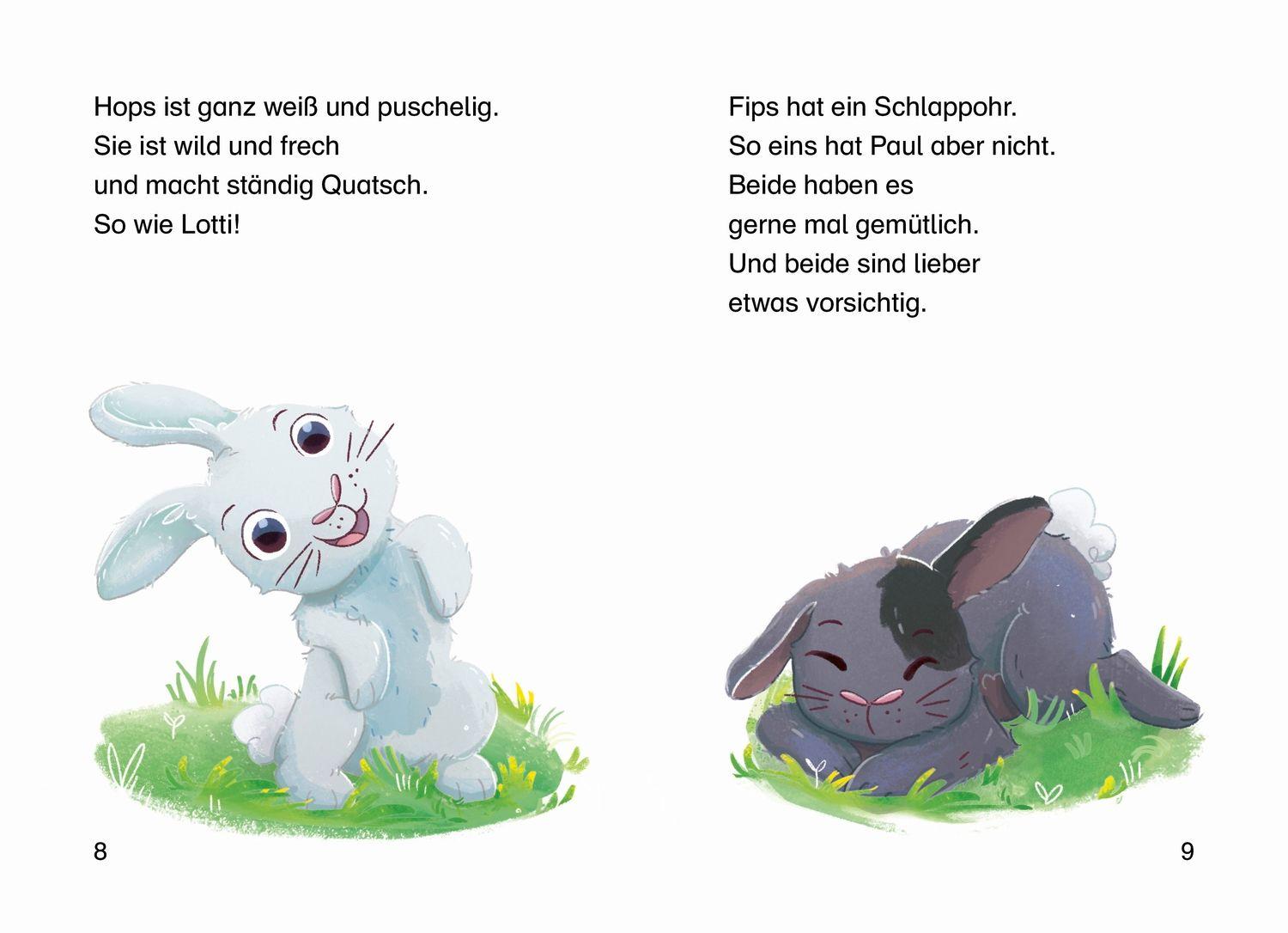 Beispielinhalt (Bild) Mein supersüßes Haustier. Hops und Fips reißen aus