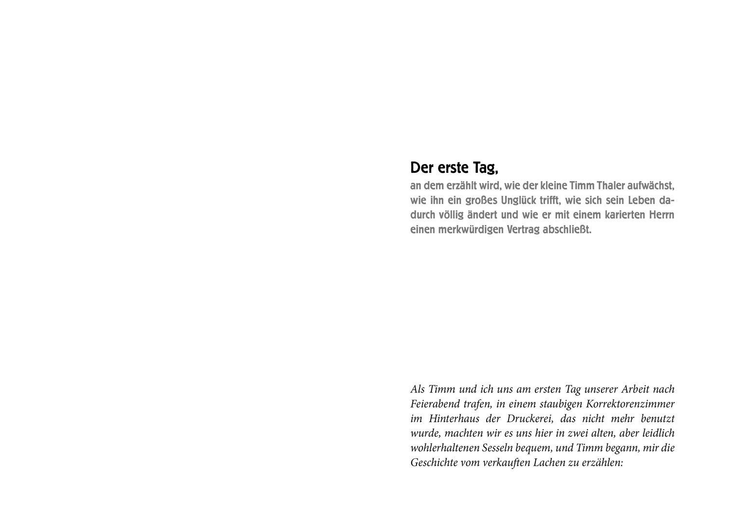 Beispielinhalt (Bild) Timm Thaler oder Das verkaufte Lachen