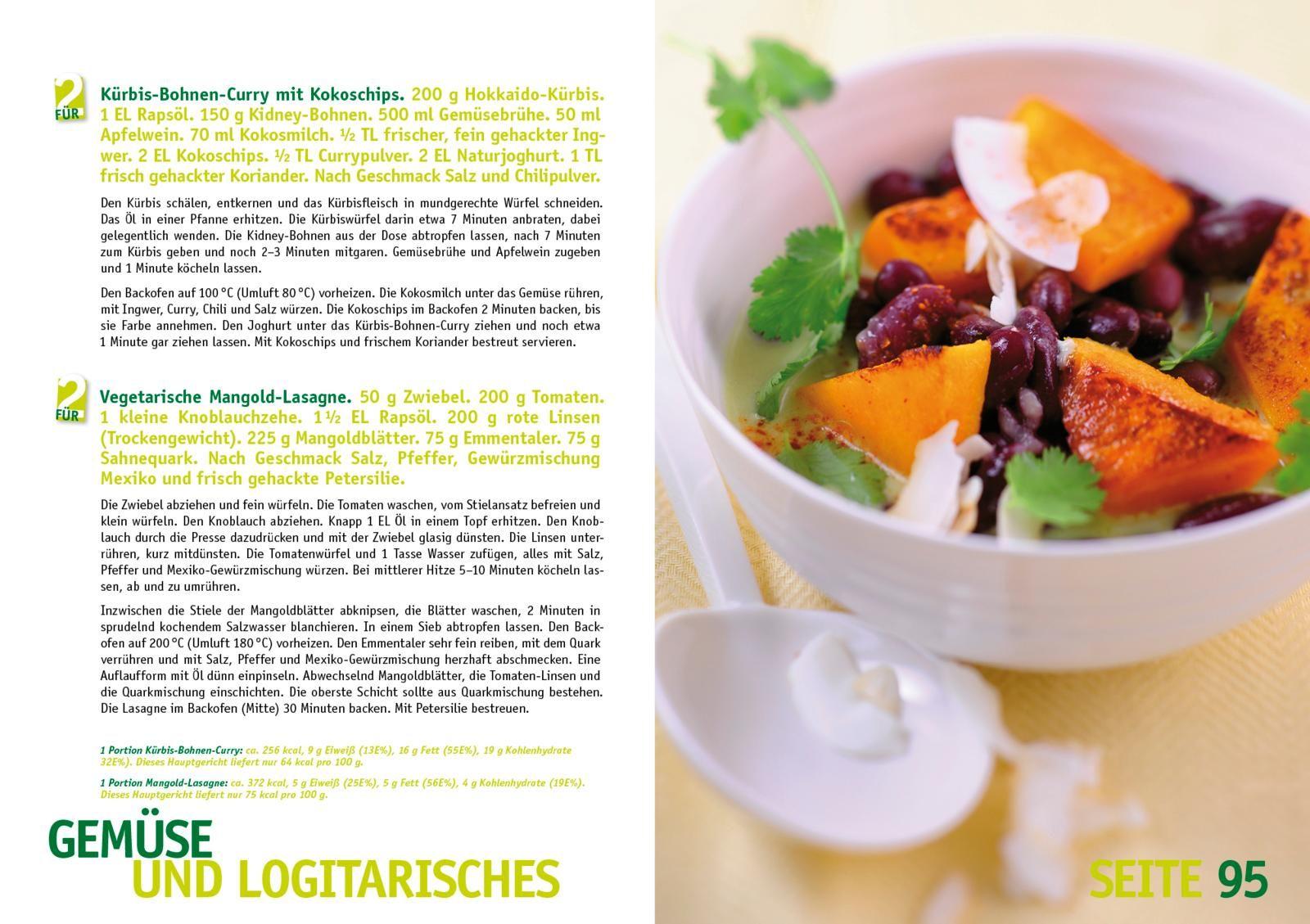 Beispielinhalt (Bild) Das große LOGI-Kochbuch