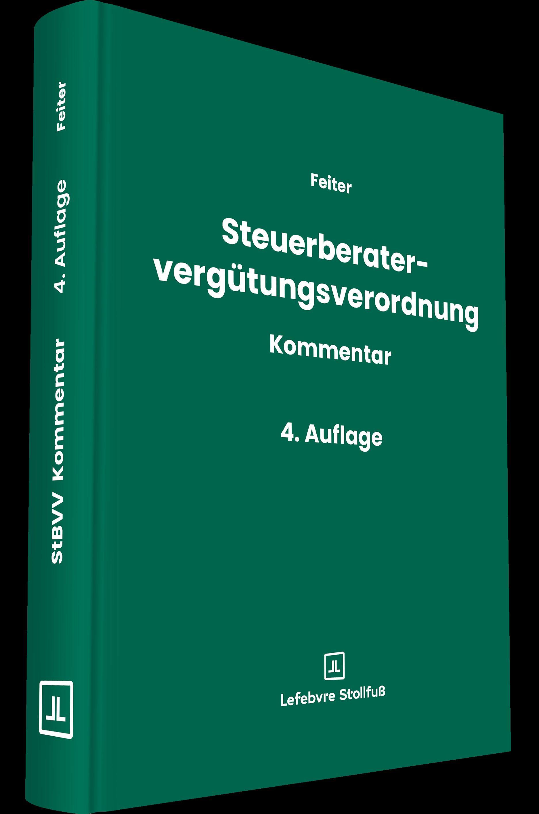 Vorderes Coverbild Steuerberatervergütungsverordnung Kommentar