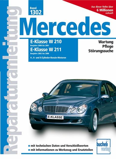 Vorderes Coverbild Mercedes E-Klasse W210, 2000-2001, W211, 2002-2006 Benziner