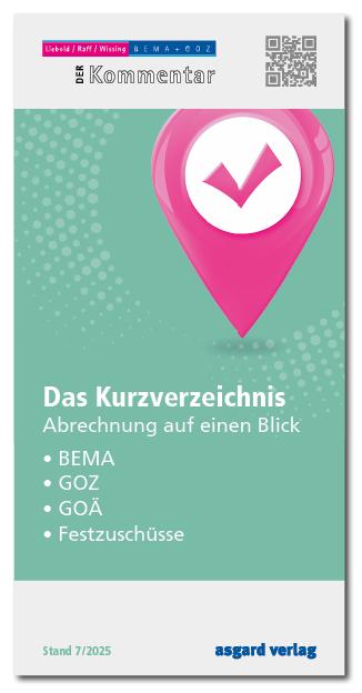 Vorderes Coverbild Das Kurzverzeichnis