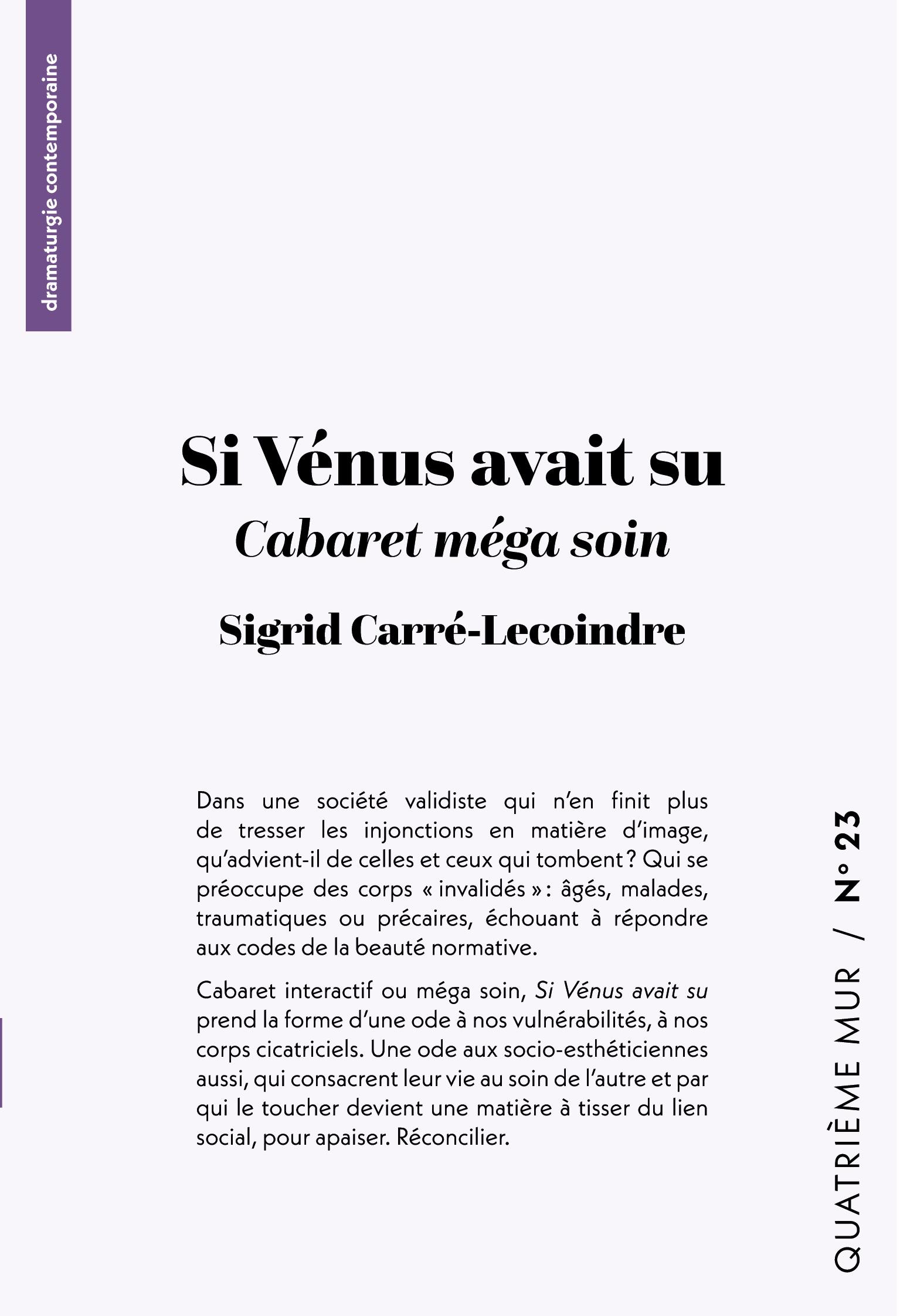 Vorderes Coverbild Si Vénus avait su