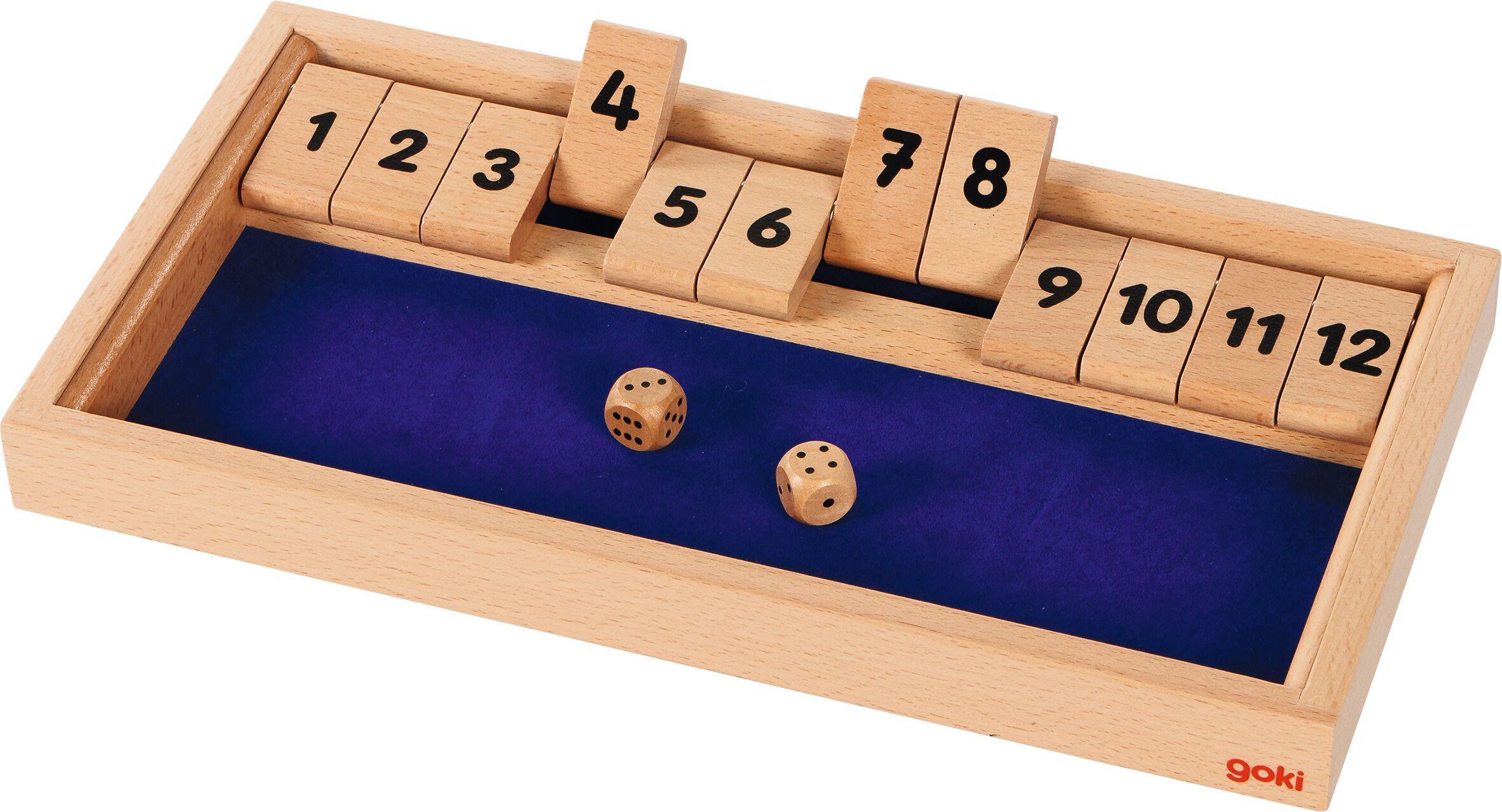 Vorderes Coverbild Würfelspiel Shut the box