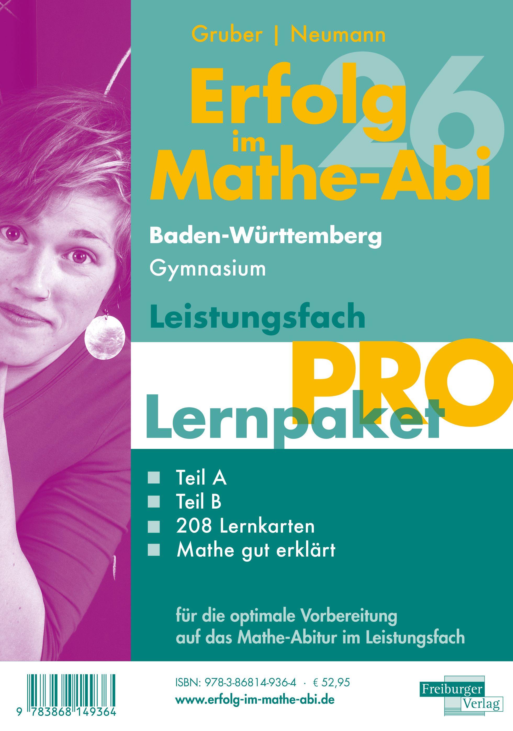 Vorderes Coverbild Erfolg im Mathe-Abi 2026 Lernpaket Leistungsfach 'Pro' Baden-Württemberg Gymnasium