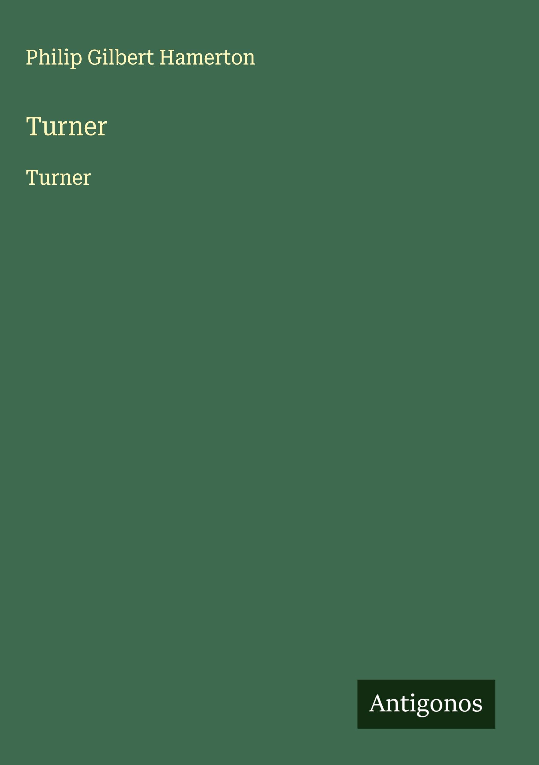Vorderes Coverbild Turner