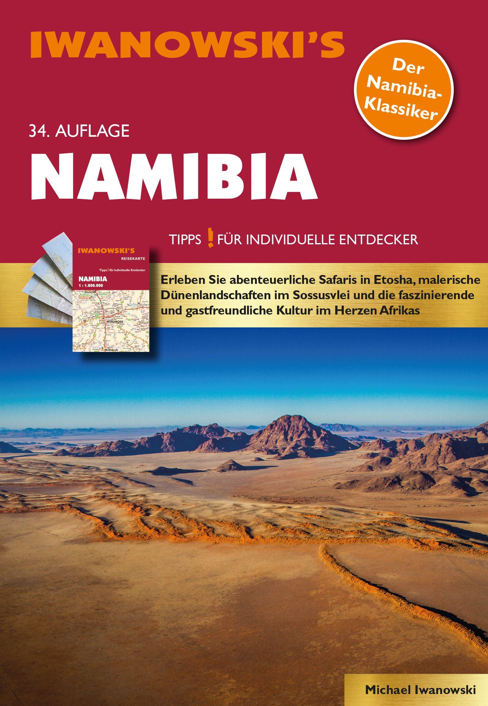 Vorderes Coverbild Namibia - Reiseführer von Iwanowski
