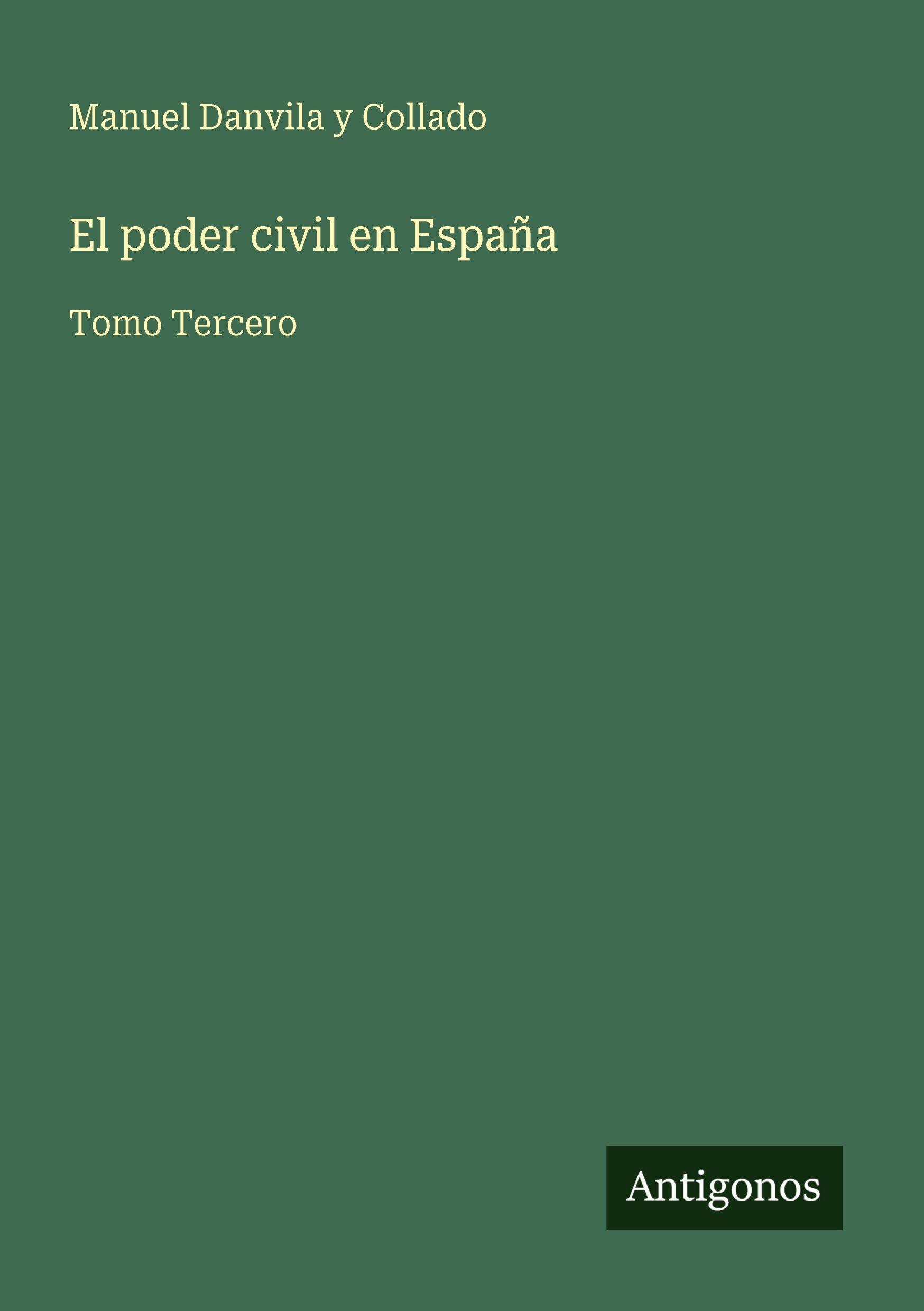 Vorderes Coverbild El poder civil en España