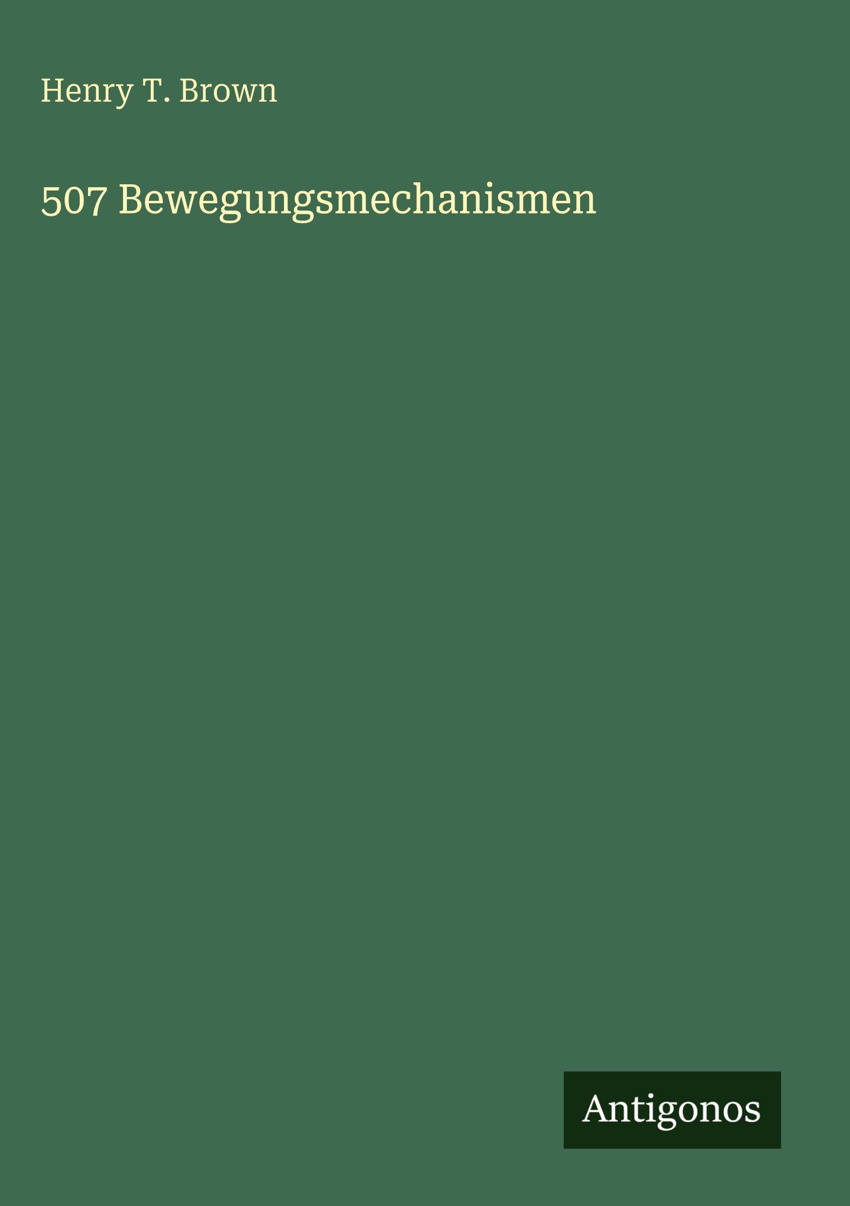 Vorderes Coverbild 507 Bewegungsmechanismen