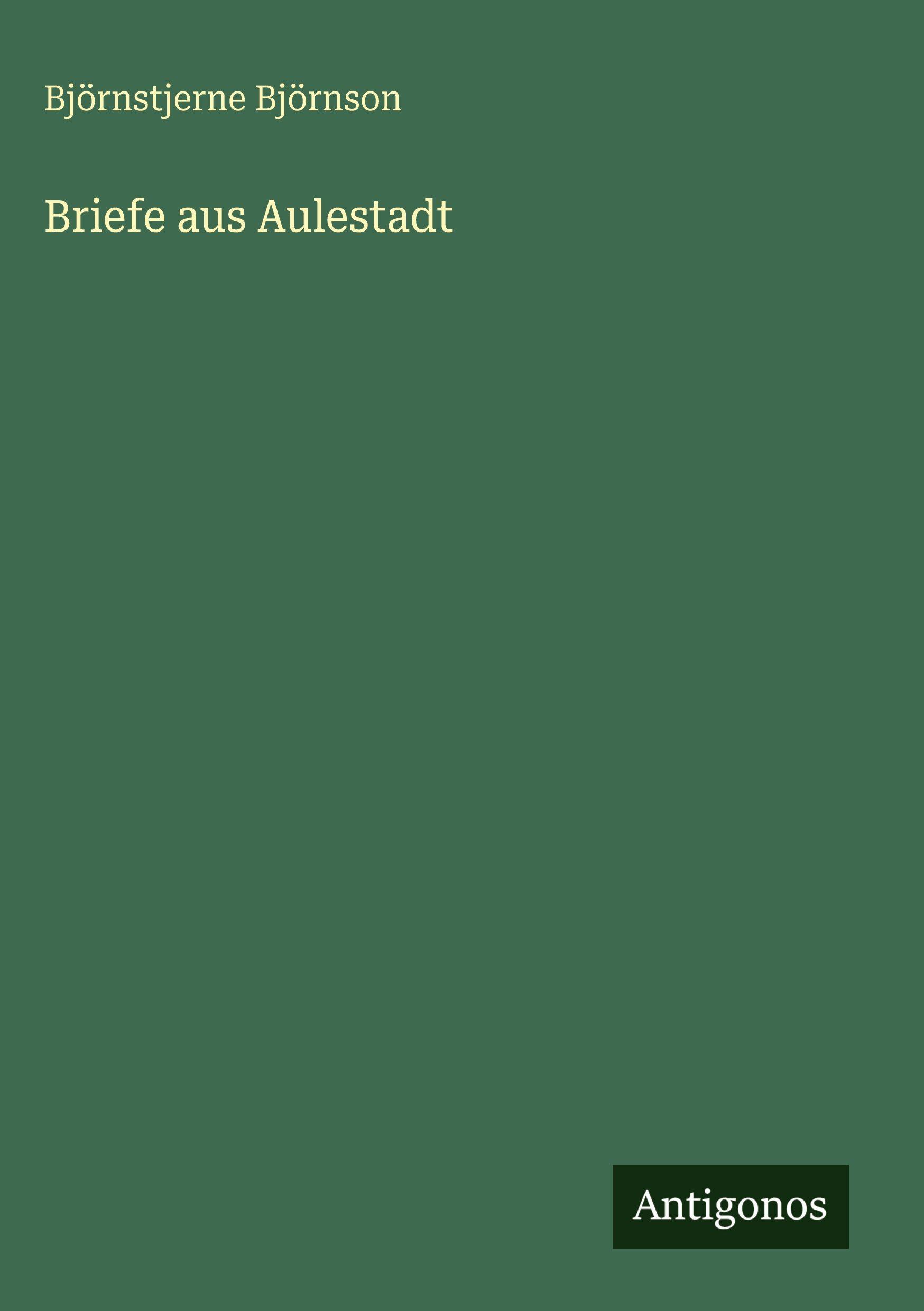 Vorderes Coverbild Briefe aus Aulestadt