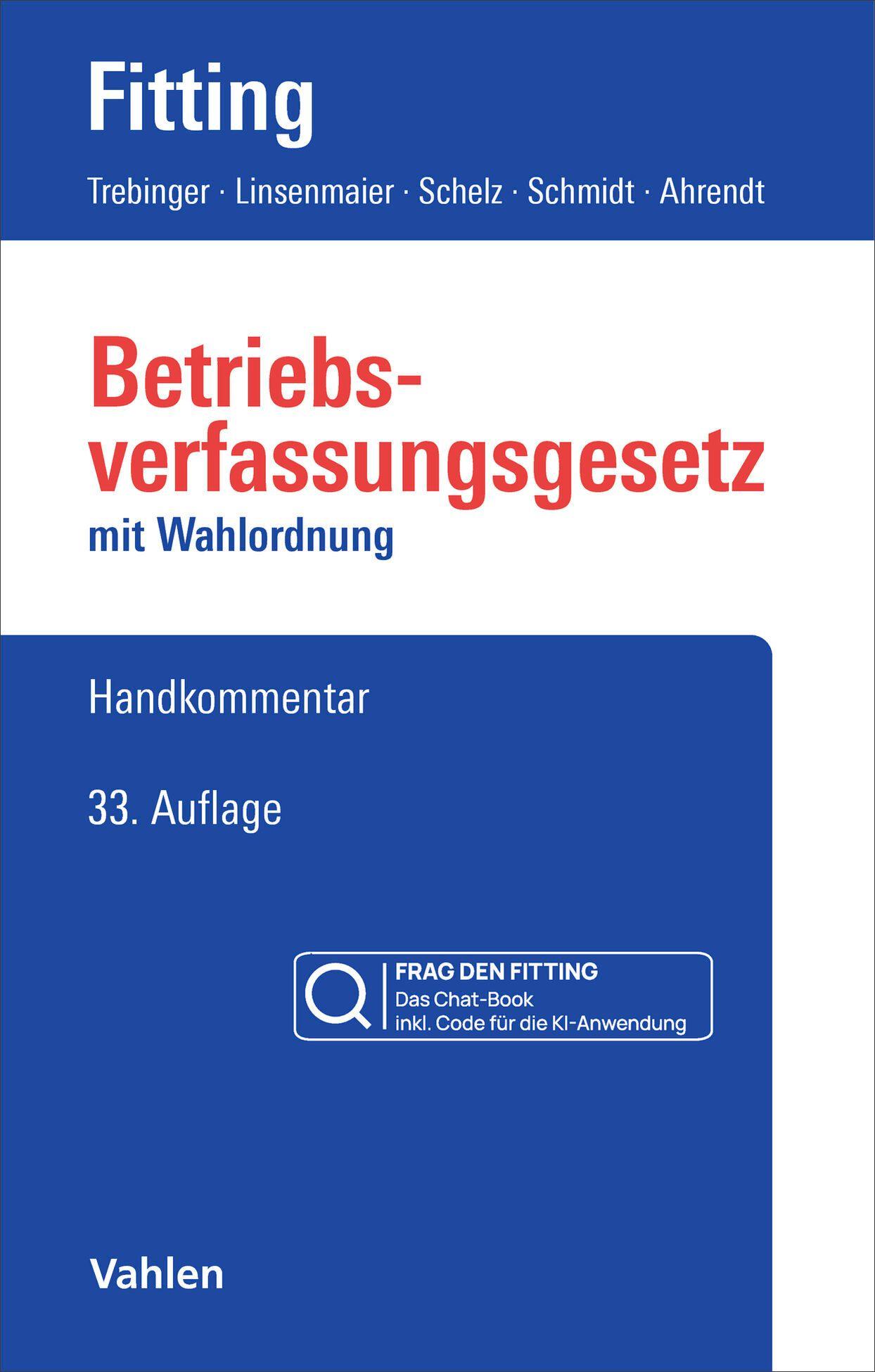 Vorderes Coverbild Betriebsverfassungsgesetz: BetrVG Chat-Book