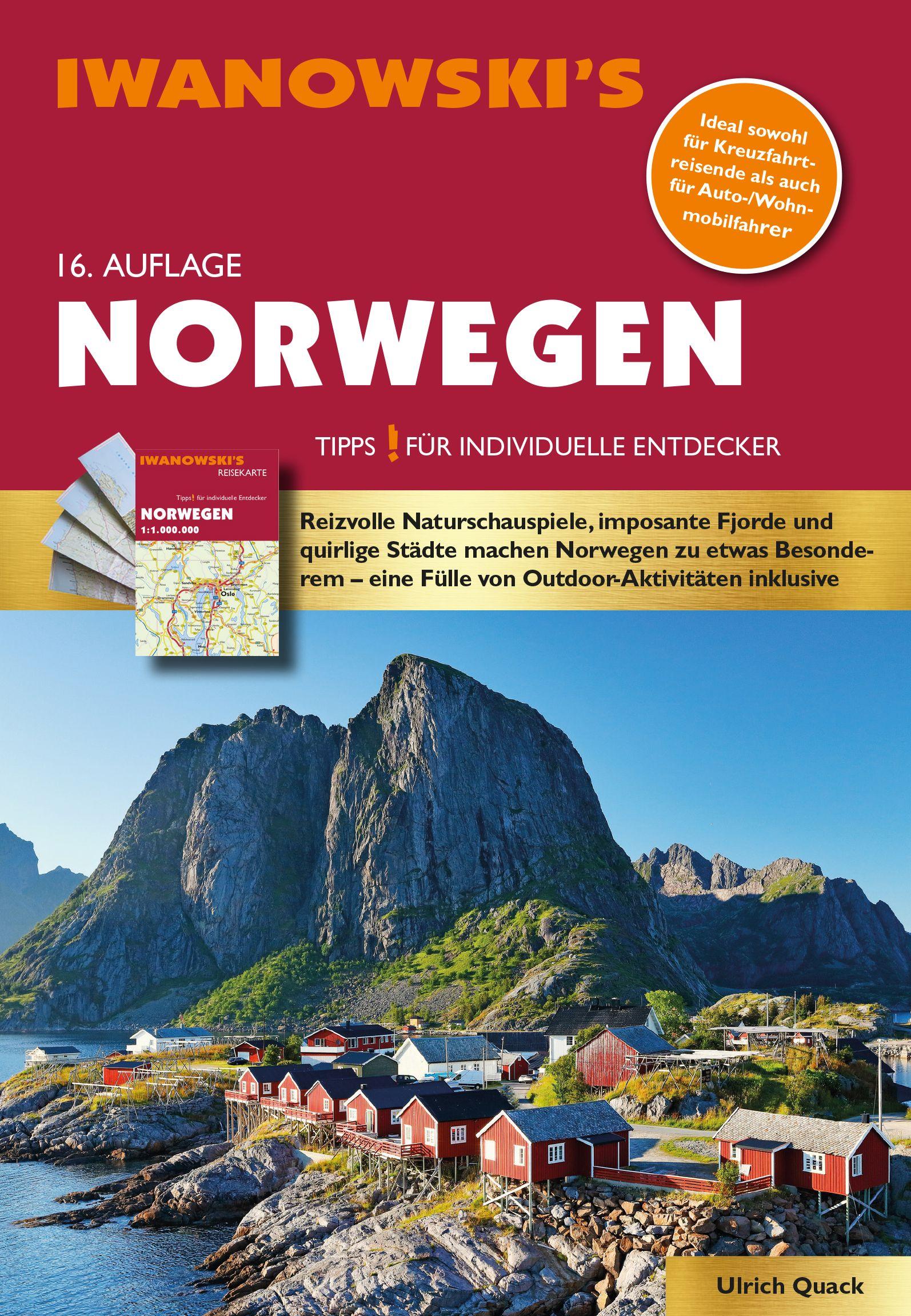 Vorderes Coverbild Norwegen - Reiseführer von Iwanowski