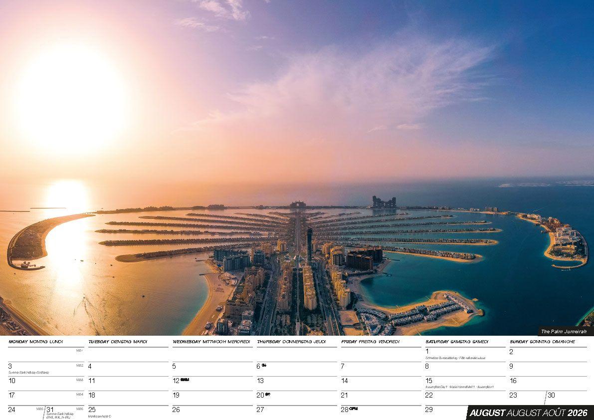 Beispielinhalt (Bild) Dubai 2026 Offizieller Kalender