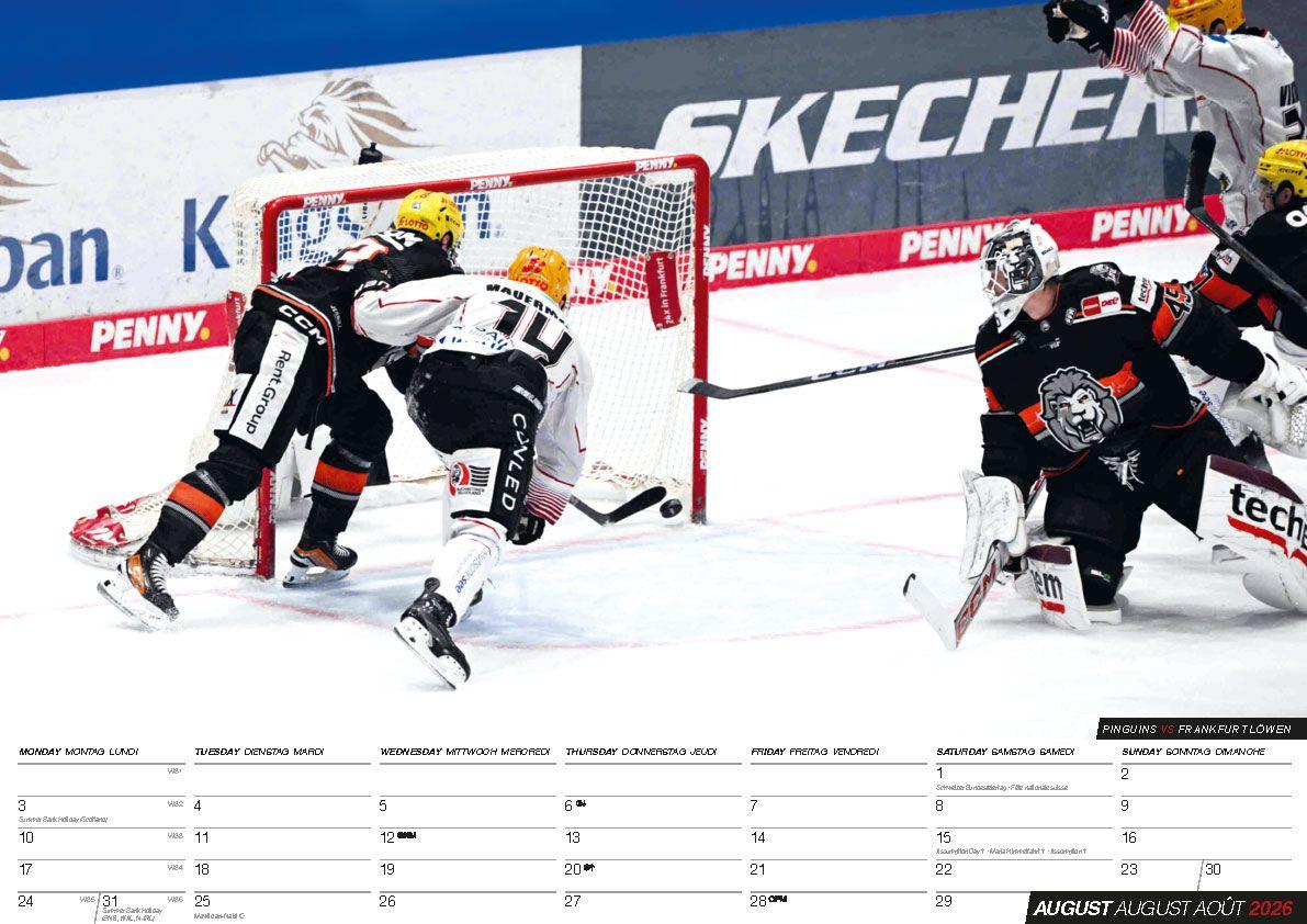 Beispielinhalt (Bild) Eishockey 2026 Kalender