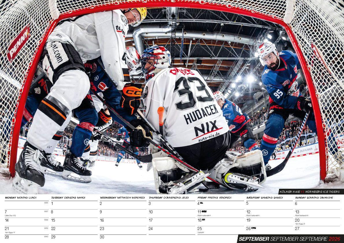 Beispielinhalt (Bild) Eishockey 2026 Kalender