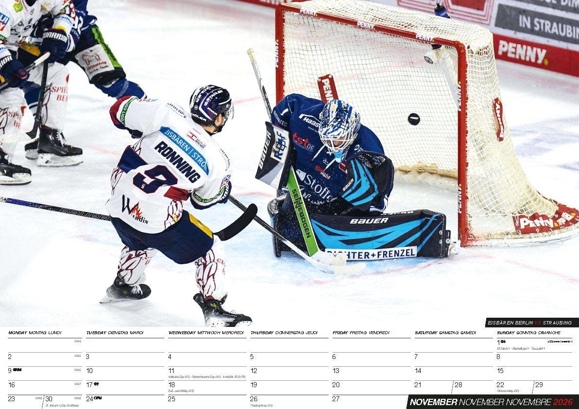 Beispielinhalt (Bild) Eishockey 2026 Kalender