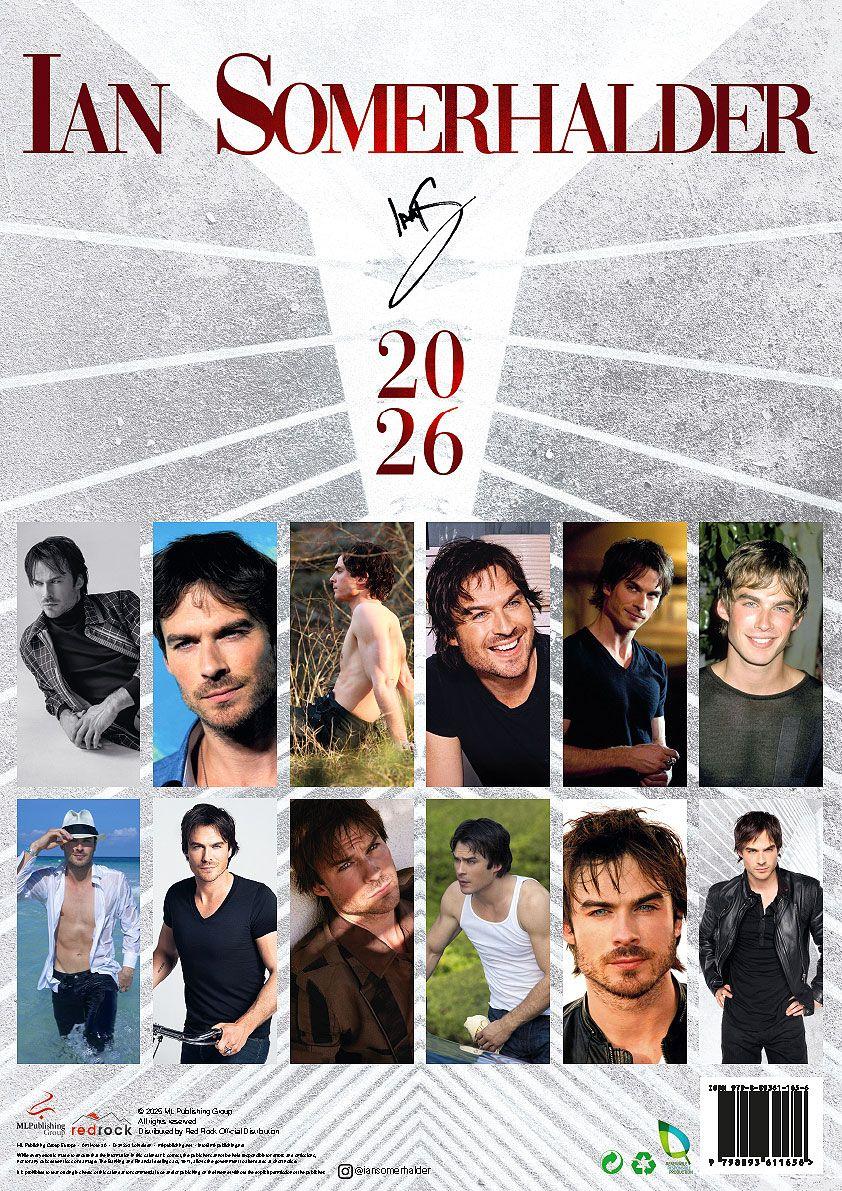 Beispielinhalt (Bild) Ian Somerhalder Offizieller Kalender 2026
