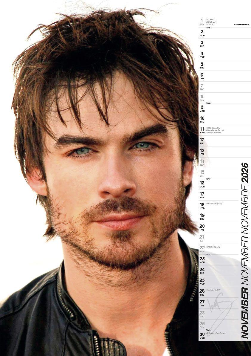 Beispielinhalt (Bild) Ian Somerhalder Offizieller Kalender 2026