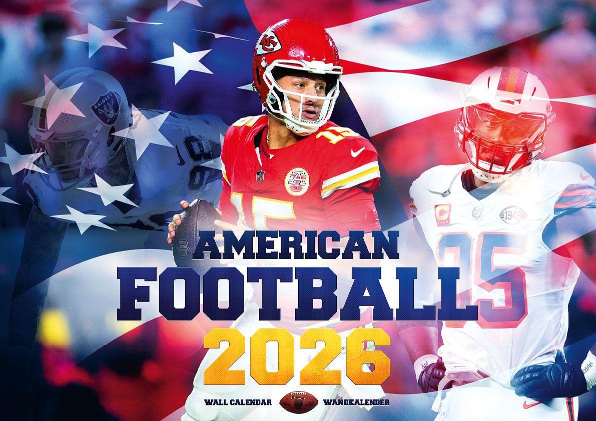 Vorderes Coverbild American Football Kalender 2026