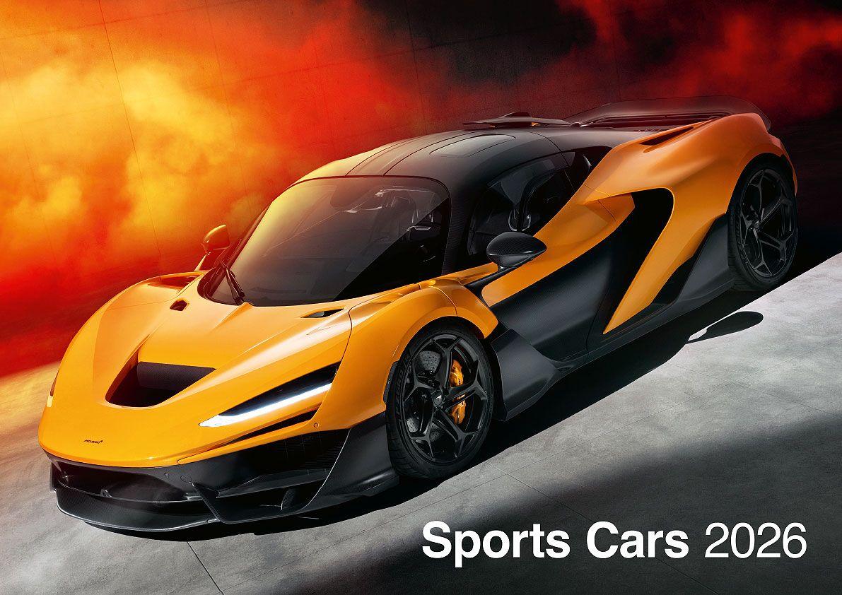 Vorderes Coverbild Sports Cars 2026 - Sportwagen - Autos Kalender