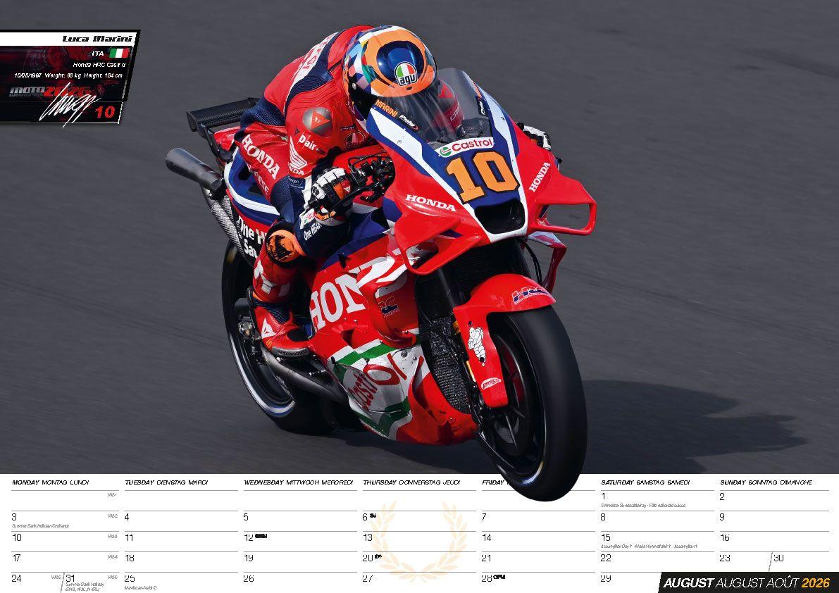 Beispielinhalt (Bild) Moto GP Kalender 2026