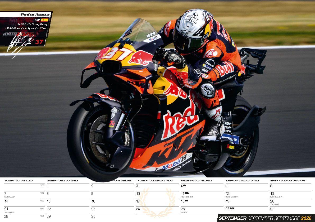 Beispielinhalt (Bild) Moto GP Kalender 2026