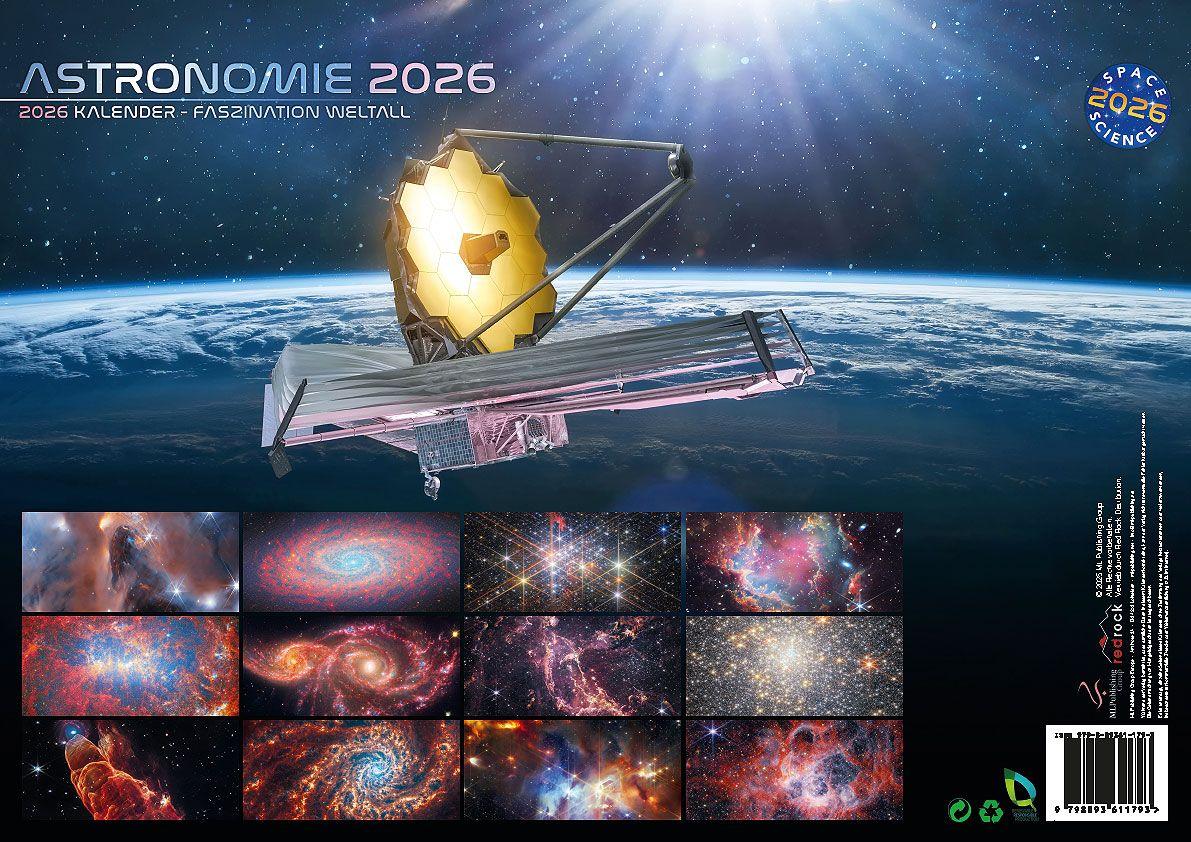 Beispielinhalt (Bild) NASA Astronomie: Faszination Weltall - Weltraum Kalender 2026 - Galaxien, Sterne, Planeten, Universum