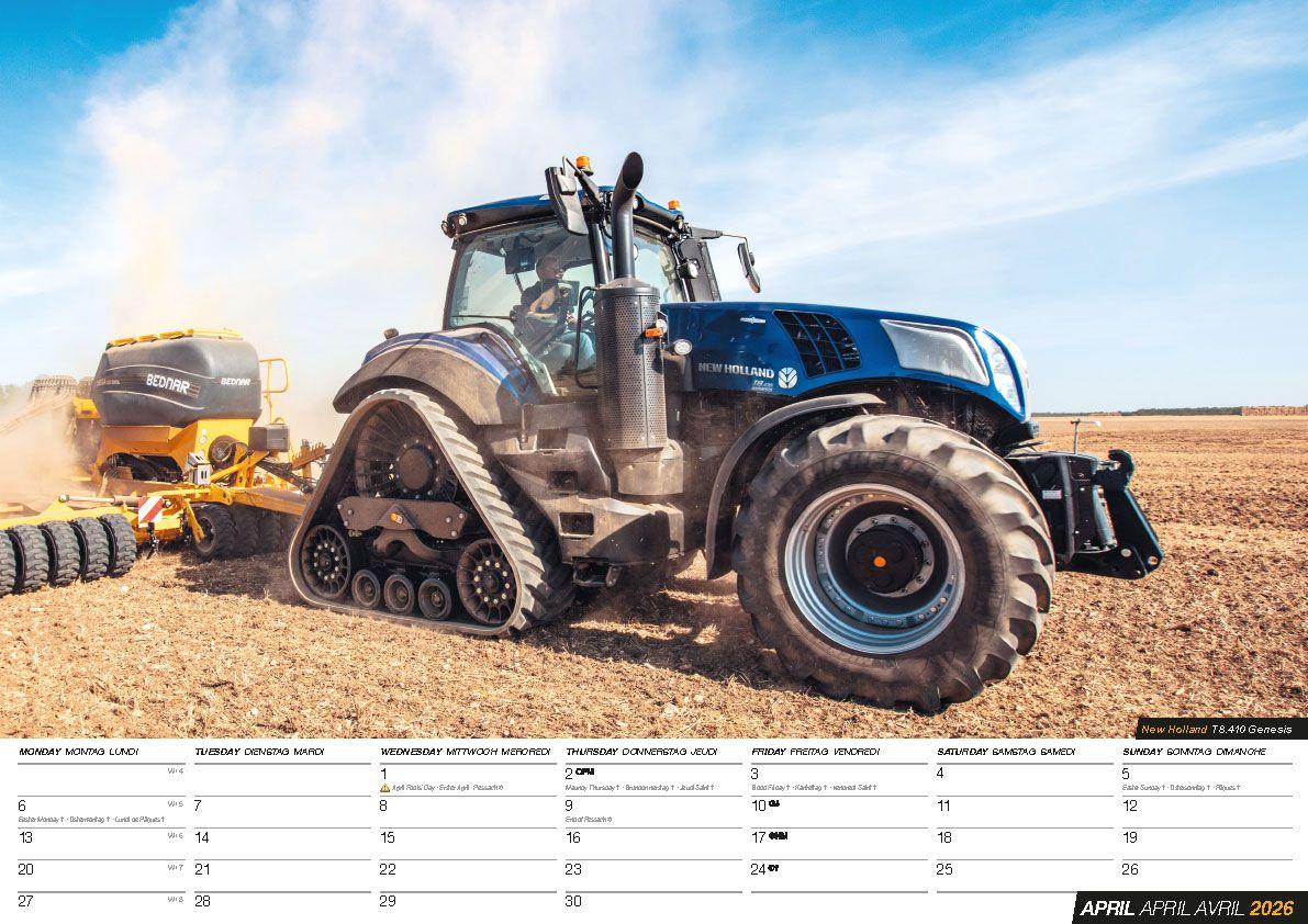 Beispielinhalt (Bild) Traktoren Kalender 2026