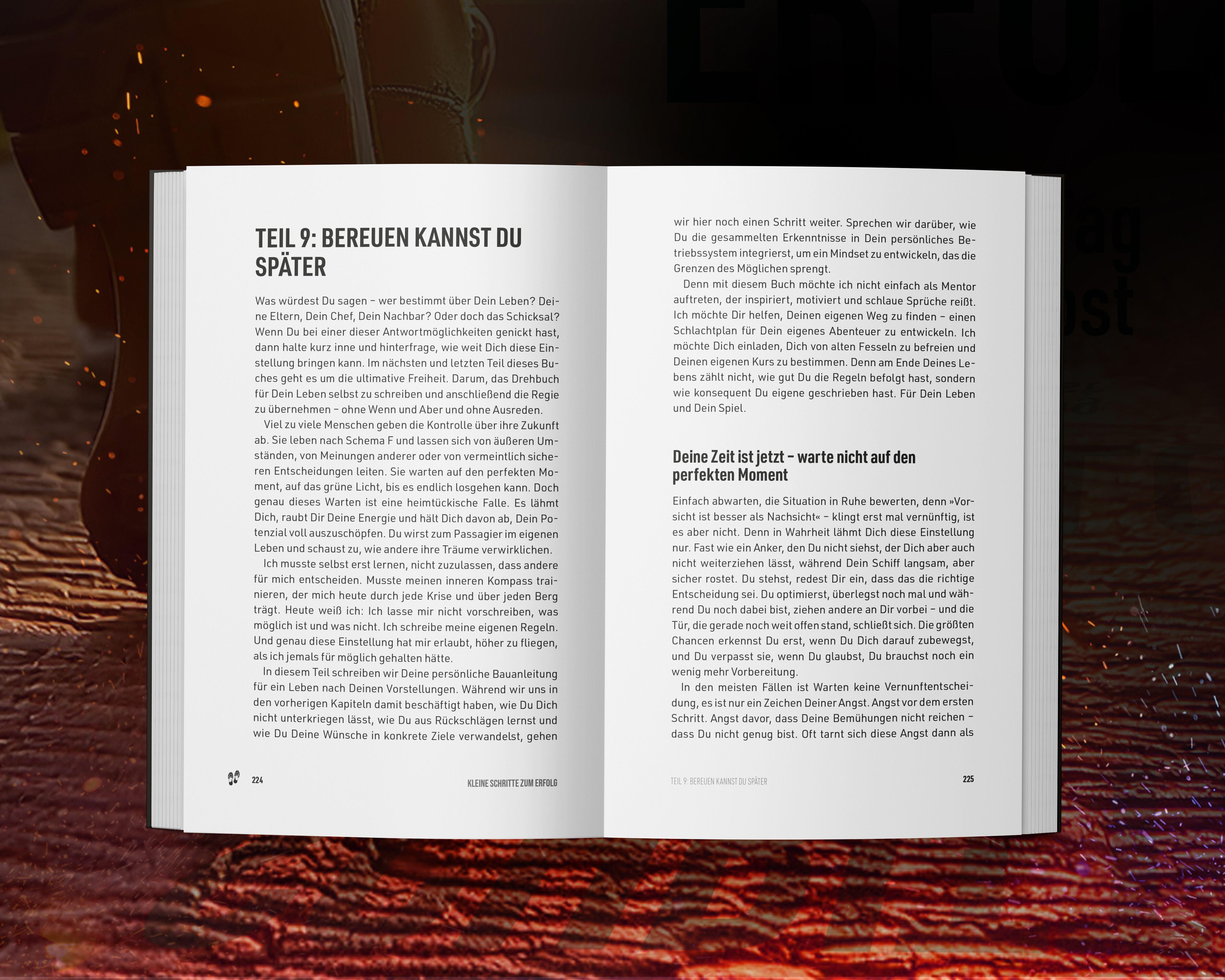 Beispielinhalt (Bild) Kleine Schritte zum Erfolg