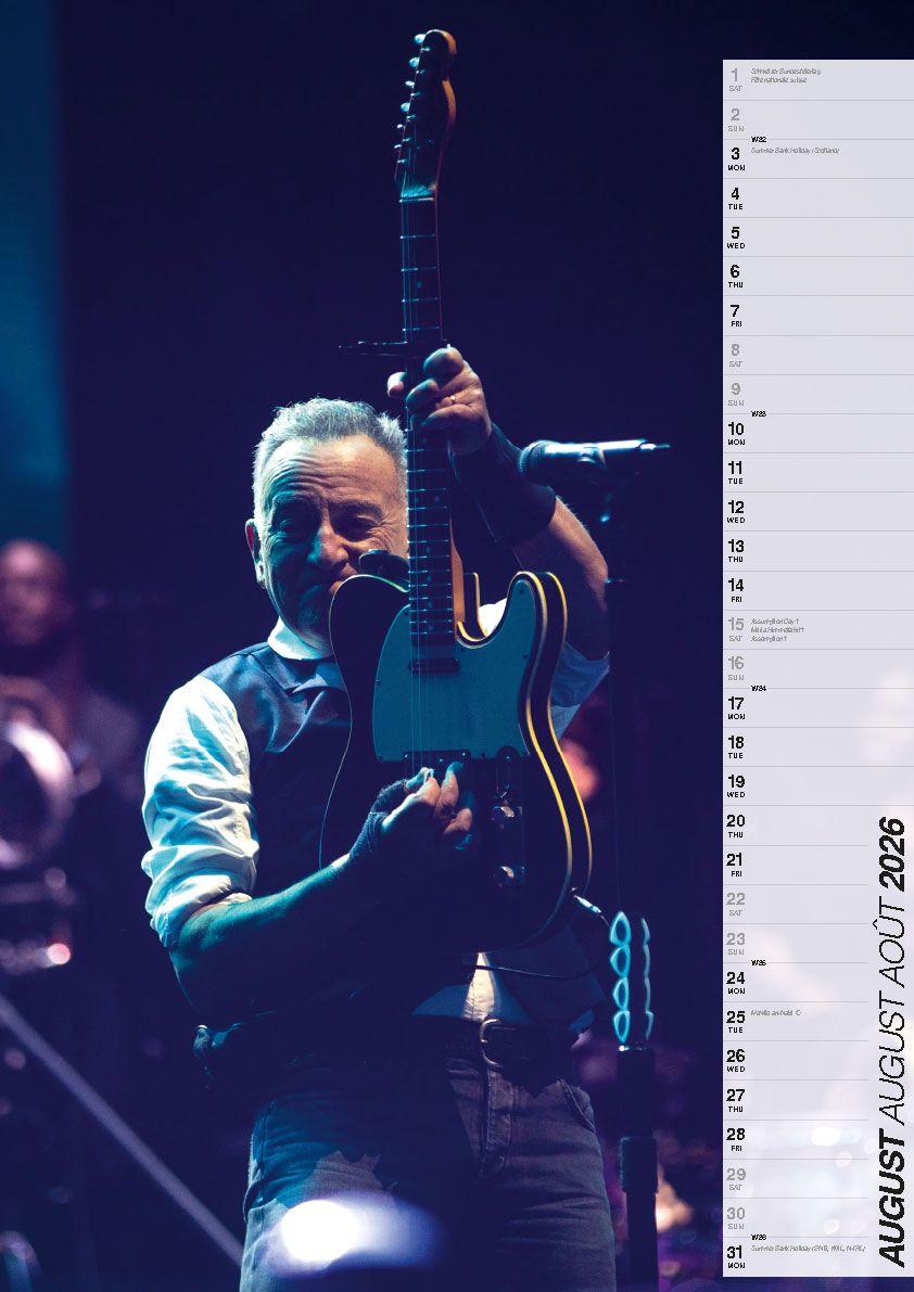 Beispielinhalt (Bild) Bruce Springsteen Kalender 2026