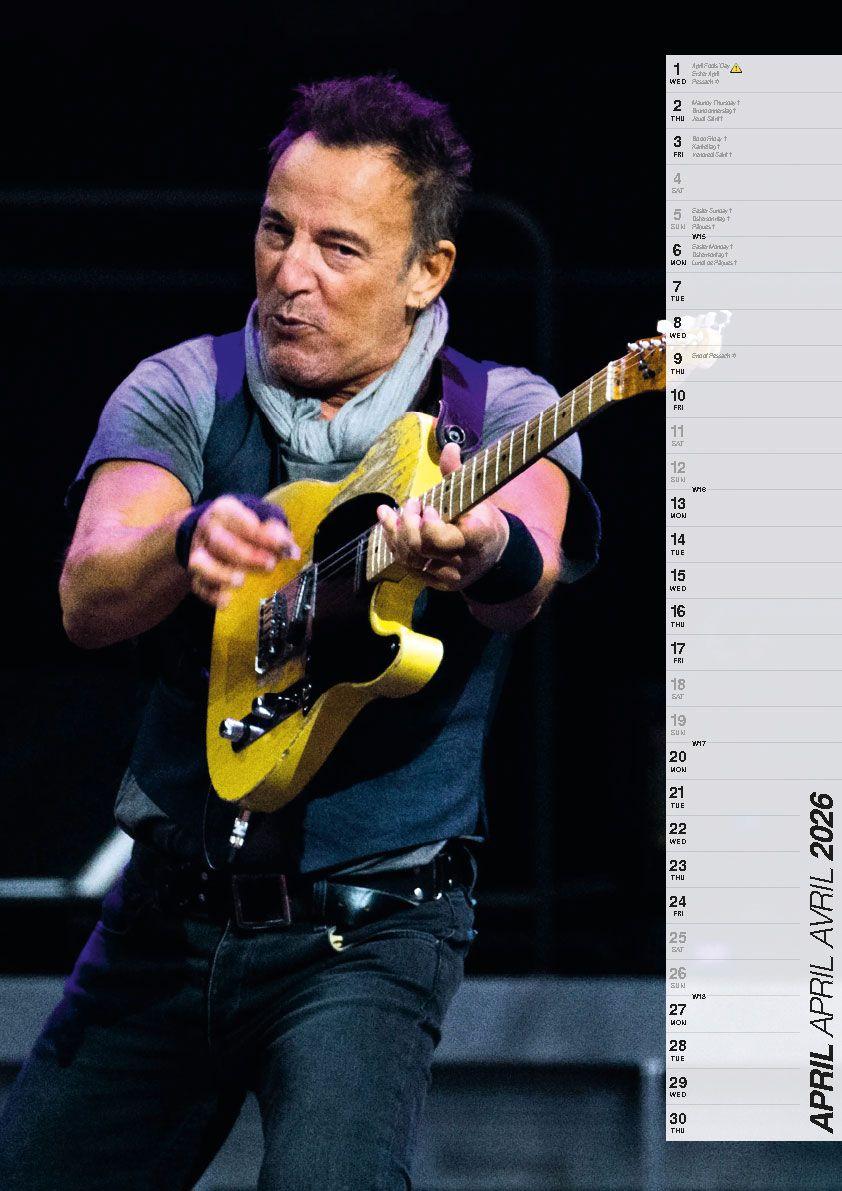 Beispielinhalt (Bild) Bruce Springsteen Kalender 2026
