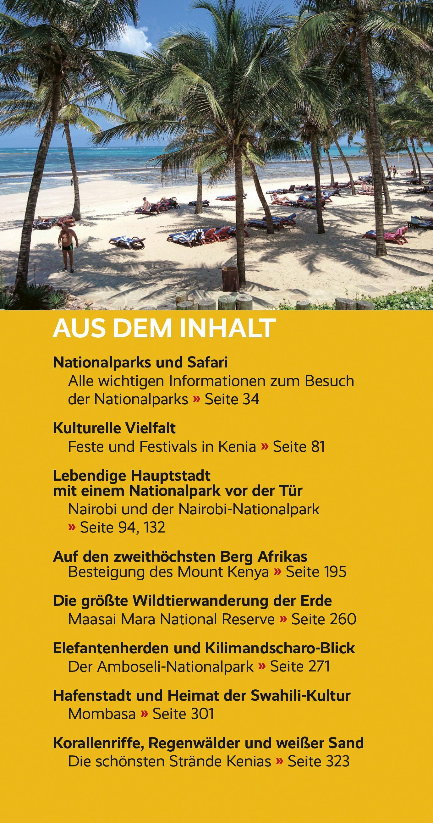 Beispielinhalt (Bild) TRESCHER Reiseführer Kenia