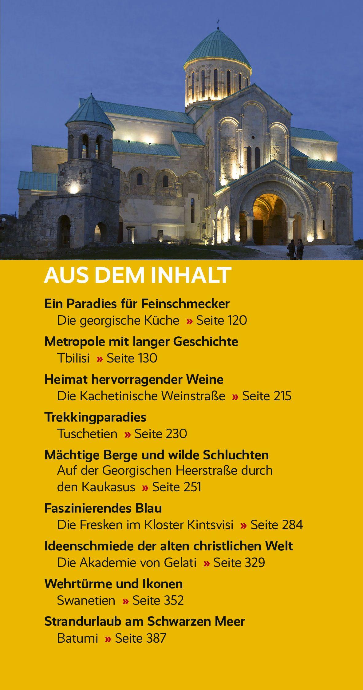 Beispielinhalt (Bild) TRESCHER Reiseführer Georgien