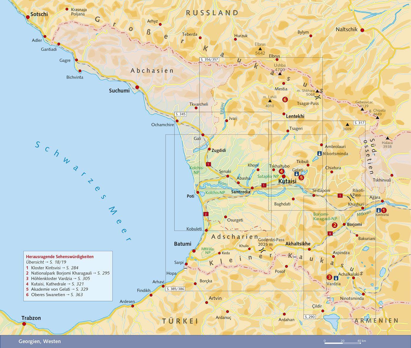 Beispielinhalt (Bild) TRESCHER Reiseführer Georgien