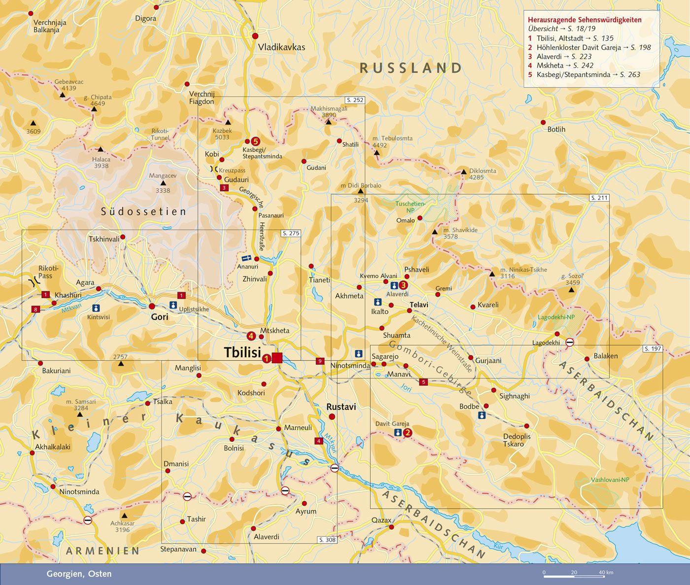 Beispielinhalt (Bild) TRESCHER Reiseführer Georgien